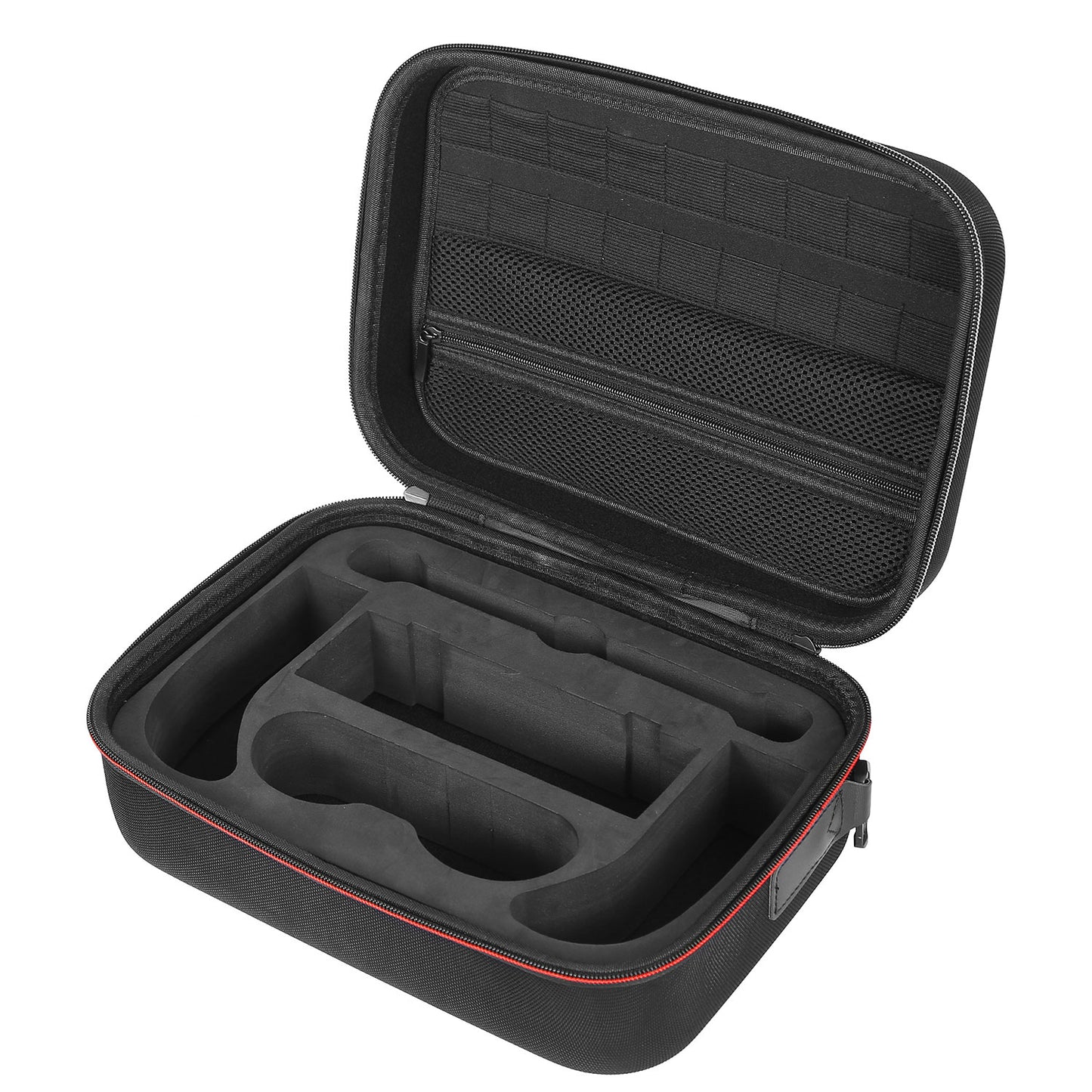 Portable Deluxe Carrying Case for Nintendo Switch Protected Travel Case w/ Rubberized Handle Shoulder Strap - Black -