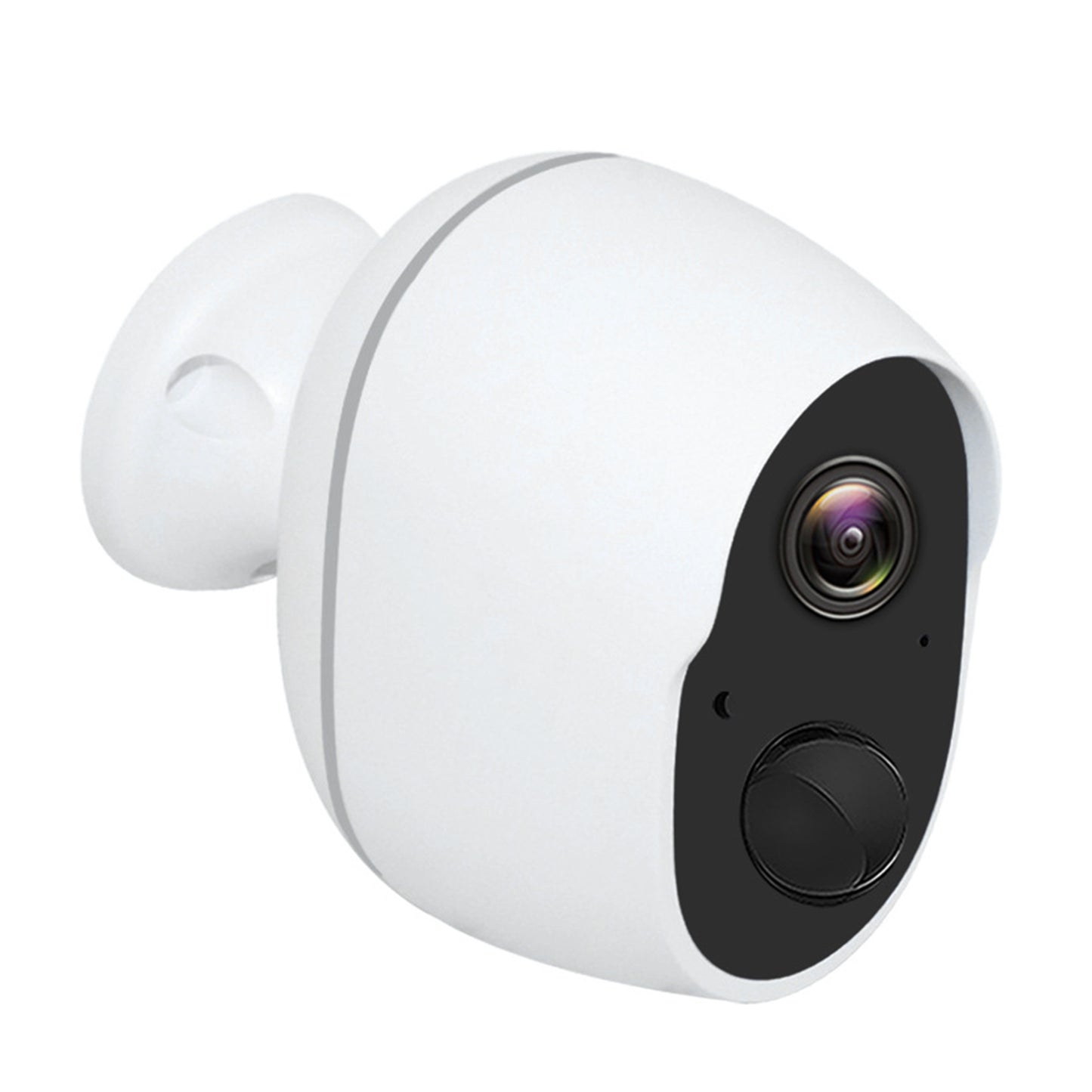1080P FHD WiFi IP Camera Two-Way Audio Security Surveillance Camera IP65 Waterproof Motion Sensor Night Vision Network Camcorder APP Control For Kids - White -
