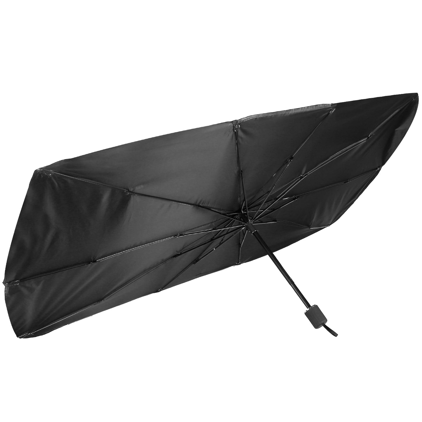 Car Sunshade Umbrella Foldable Sun Visor Protector Car Windshield Reflector Umbrella - Black -