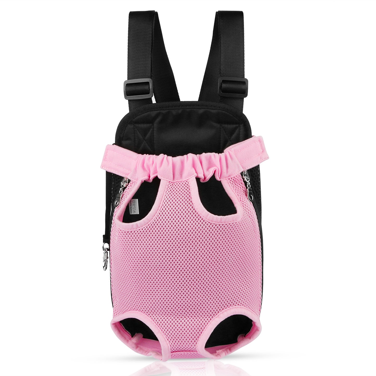 Dog Carrier Backpack Legs Out Front Pet Backpack Carrier Travel Bag Adjustable Shoulder Straps for Hiking Camping Shopping Biking - Pink - Medium