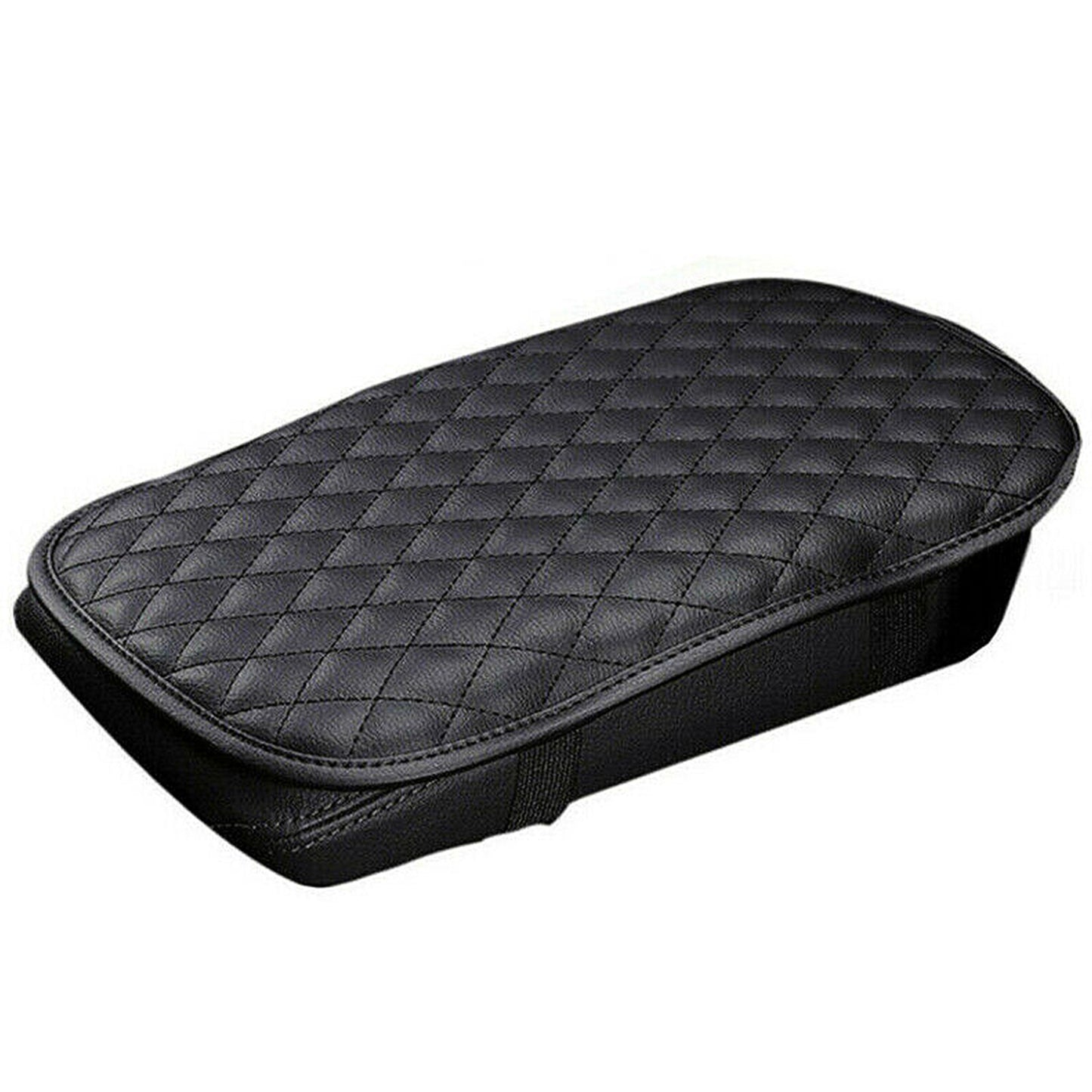 Car Armrest Pad Cover PU Leather Auto Center Console Seat Box Cover Protector Car Accessories Armrest Cushion Pad Fit For Vehicle SUV Truck Car - Black -