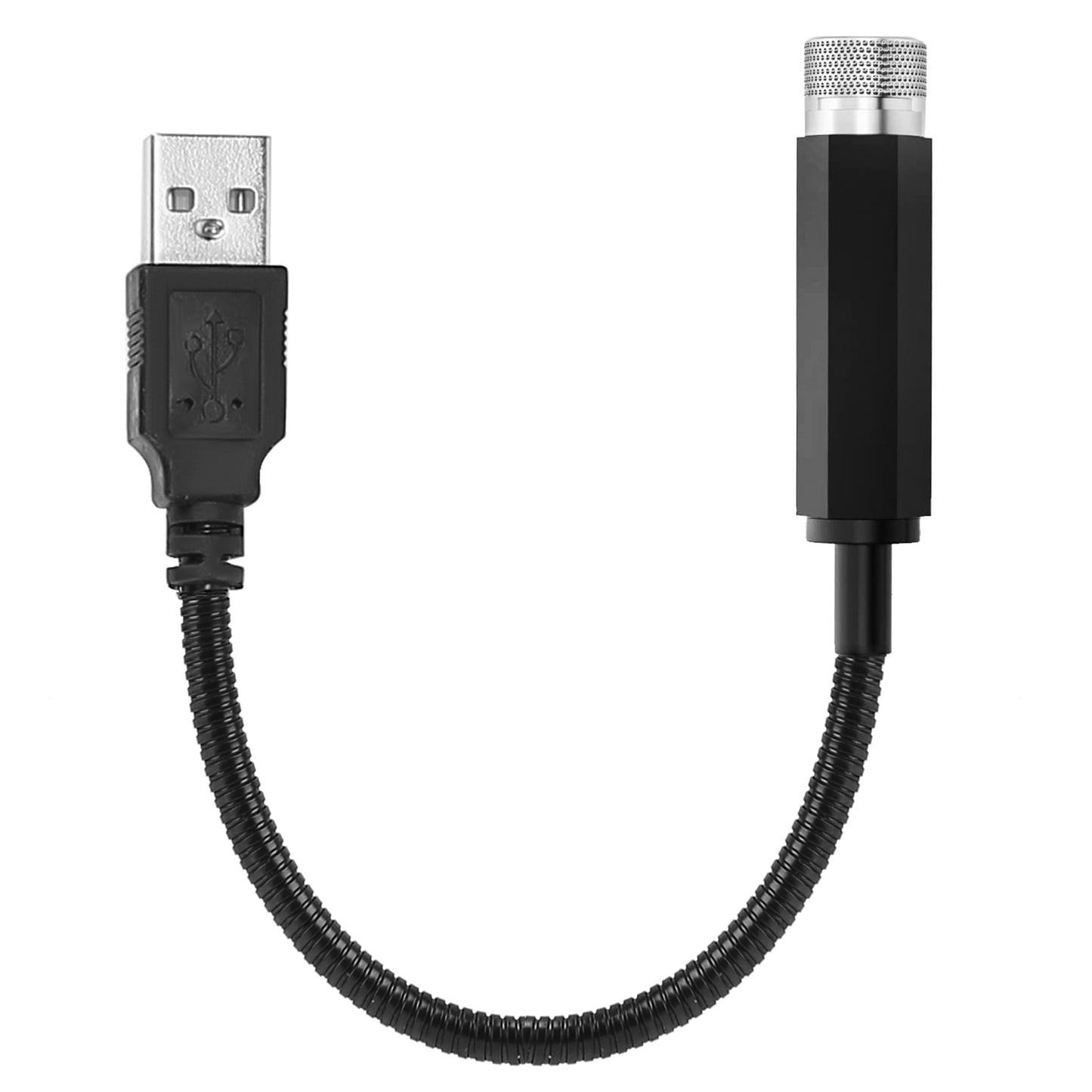 Car Star Projector Night Light Auto Roof Lights Romantic Flexible USB Night Lamp Fit All Cars Ceiling Decoration Light Interior Ambient Atmosphere Lig - Black -