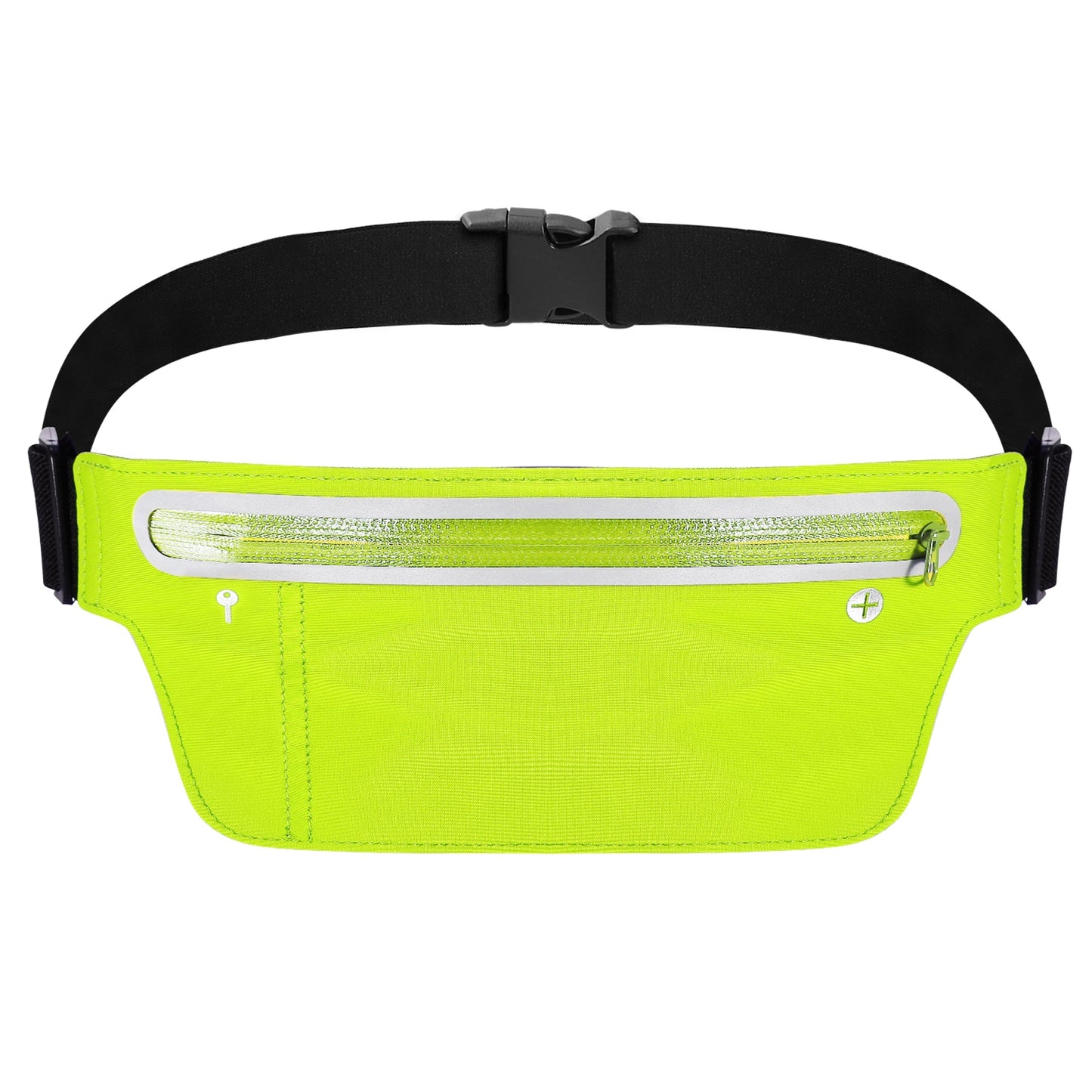 Unisex Sport Waist Pack Running Belt Bag Pouch Adjustable Bounce Free Sweat-Proof Lightweight Slim - Green -