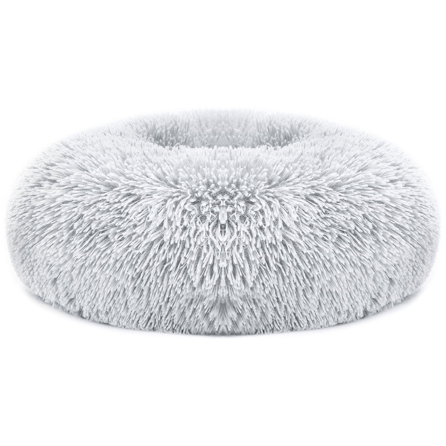 Pet Dog Bed Soft Warm Fleece Puppy Cat Bed Dog Cozy Nest Sofa Bed Cushion For S/M Dog - Gray -