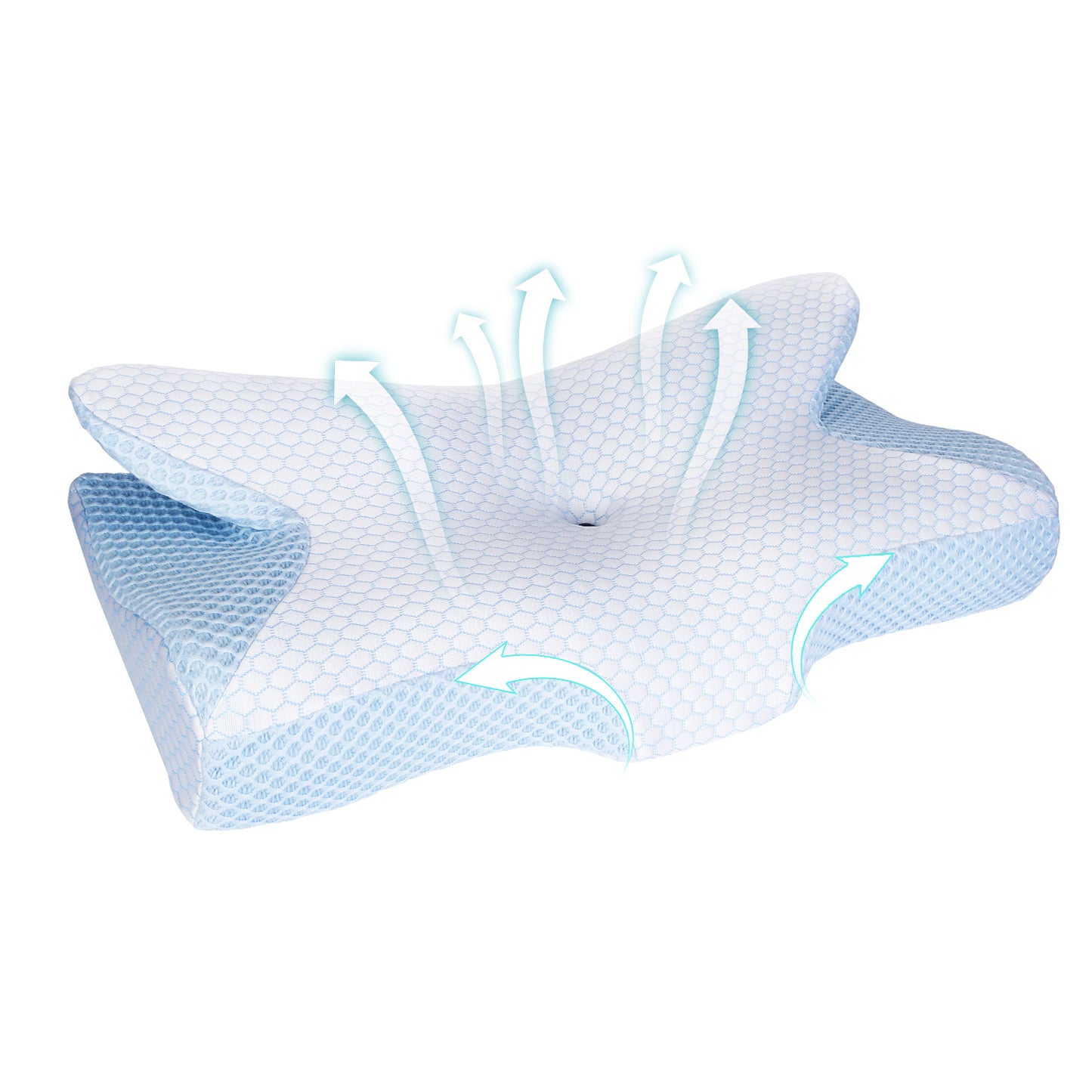 Memory Foam Pillow Neck Support Pillow for Pain Relief Sleeping Ergonomic Contour Orthopedic Support Side Back Stomach Sleeper - - 1pc