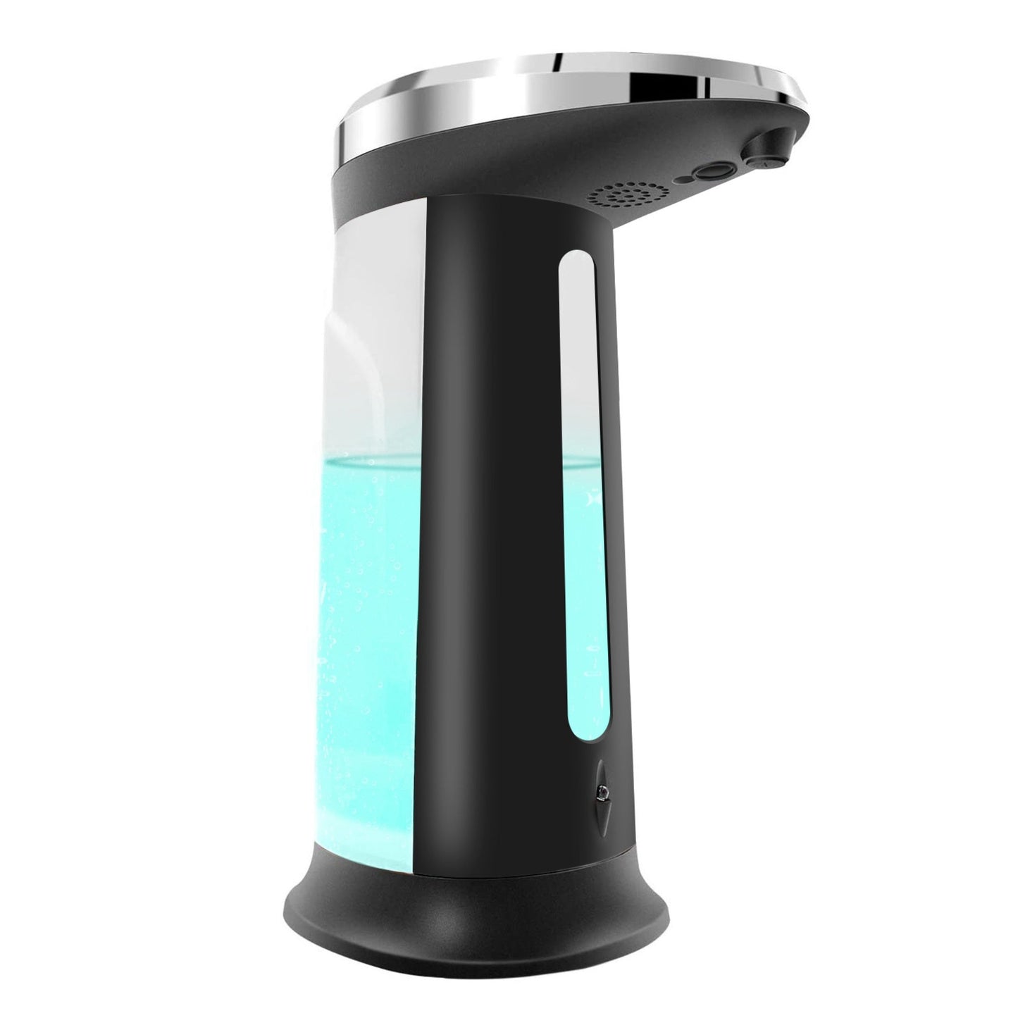 Anti-slip Sensor Soap Dispenser - 400ML/16.9OZ, Refillable, 2 Drop Volume Adjustment - Black -