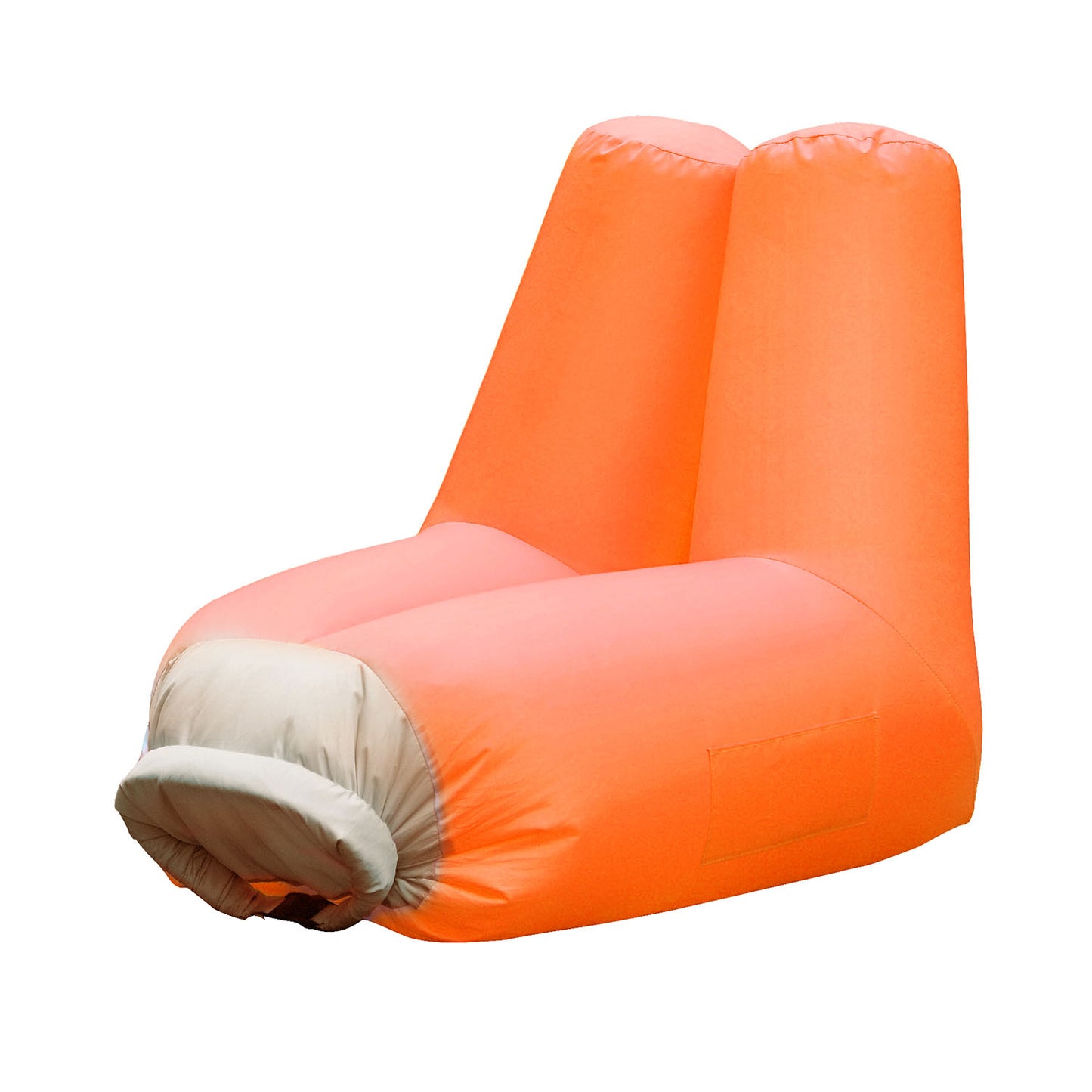 Inflatable Lounger Air Sofa Chair Couch w/ Portable Organizing Bag Waterproof Anti-Leaking for Backyard Lakeside Beach Traveling Camping Picnics - Orange -