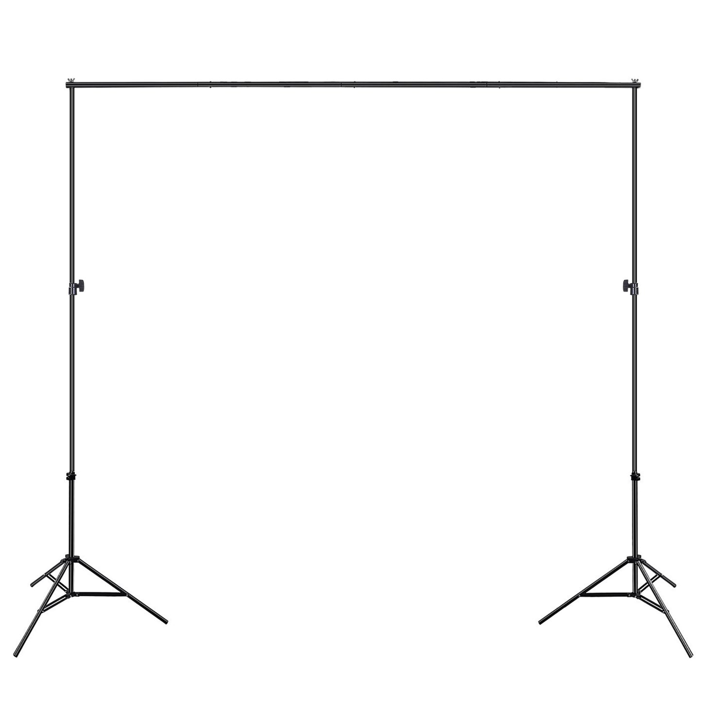 6.5 x 10ft Photo Video Studio Backdrop Background Stand Adjustable Heavy Duty Photography Backdrop Support Stand Set with Carrying Bag Clamps - Black -