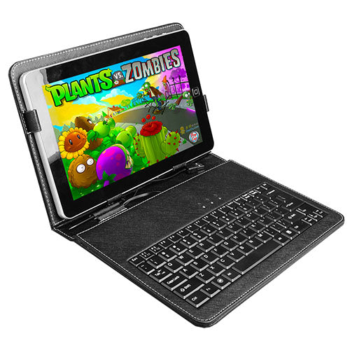 10 Inch tablet case with keyboard - Black -