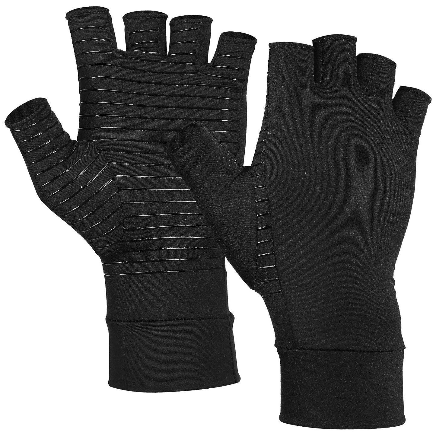 Arthritis Glove Compression Arthritis Gloves Breathable & Moisture Wicking Fabric Gloves for Men Women Relieve Arthritis Symptoms Raynauds Disease & C - Black - Small