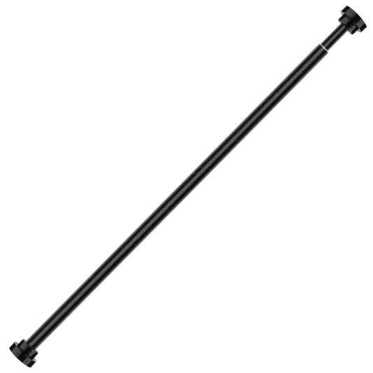 Shower Curtain Rod Adjustable Tension Curtain Rod Stainless Steel Spring Curtain Pole Heavy-Duty Steel for Bathroom Wardrobe Kitchen Balcony 31.5in/39 - Black - 80cm