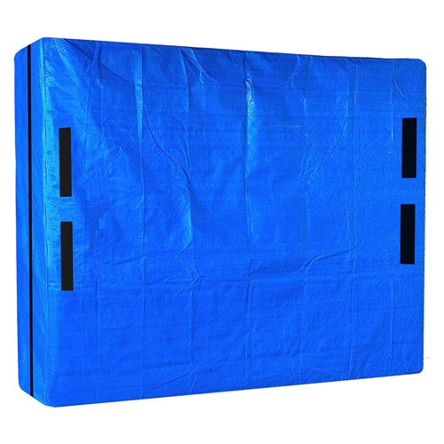 Reusable Mattress Bag for Moving Storage Waterproof Mattress Cover with Strong Wide Opening Zipper Strap Handles Mattress Protector Moving Supplies - Blue - Small