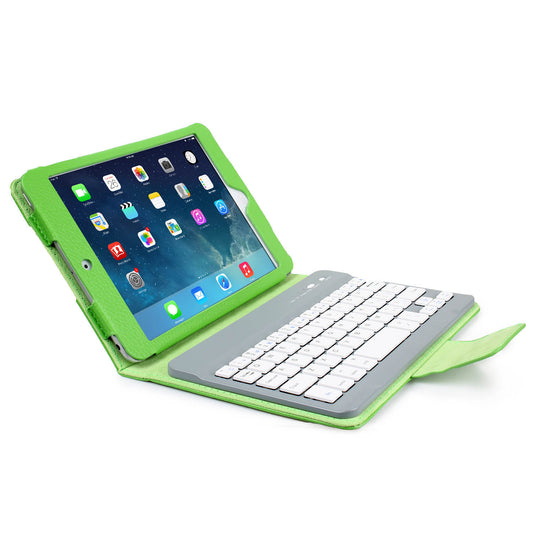 Wireless Keyboard Case for iPad Mini and Mini2 - Green -