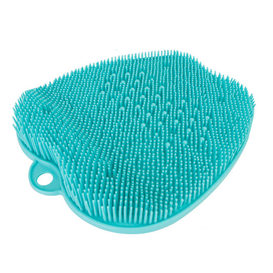 Shower Foot Scrubber Foot Massager Exfoliation Cleaner Mat Improve Foot Circulation Scrubber Foot Pain Relief Mat w/ Anti-slip Suction Cups - Aqua -