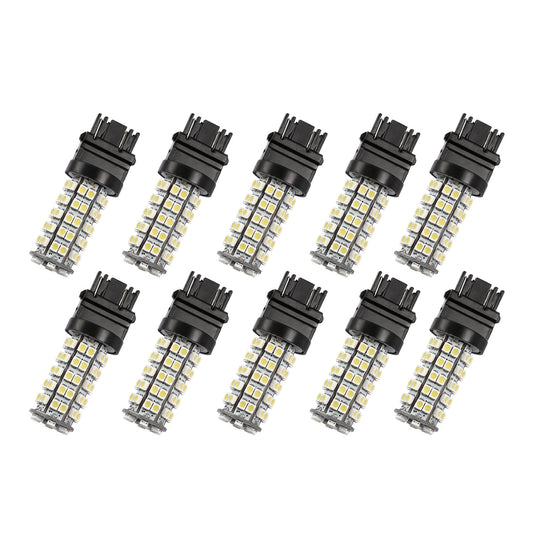 10Pcs/Kit LED Car Light Bulbs 760lm T25 3528SMD 6000K Pure White Auto Lamps Replacement for Dome Map Door Trunk Signal License Plate - Black -