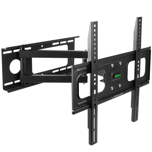 TV Wall Mount Swivel Tilt Full-Motion Articulating Wall Rack For 32in-55in TVs 99lbs Max Bearing Support VESA Up To 400x400mm - Black -