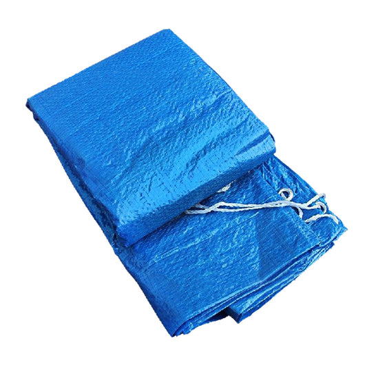 12ft Swimming Pool Cover Protector Dustproof Waterproof Paddling Pool Cover - Blue -