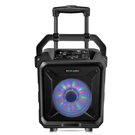 Portable Wireless Party Speaker with Disco Lighting - Black -