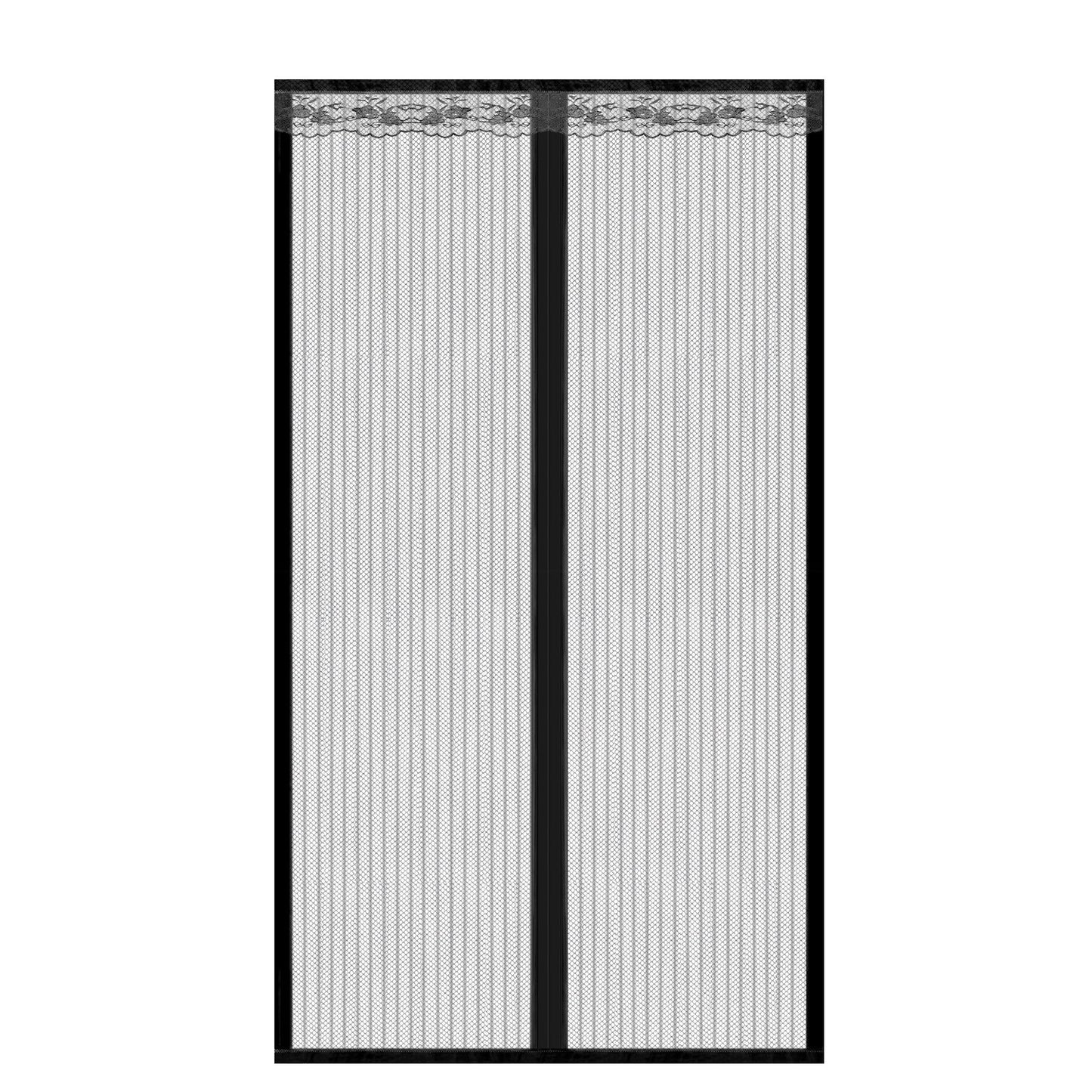 Magnetic Mesh Curtain Hands-free Fly Mesh Door Curtain 39x82” Self-adhesive Door Screen Anti Mosquito Bugs