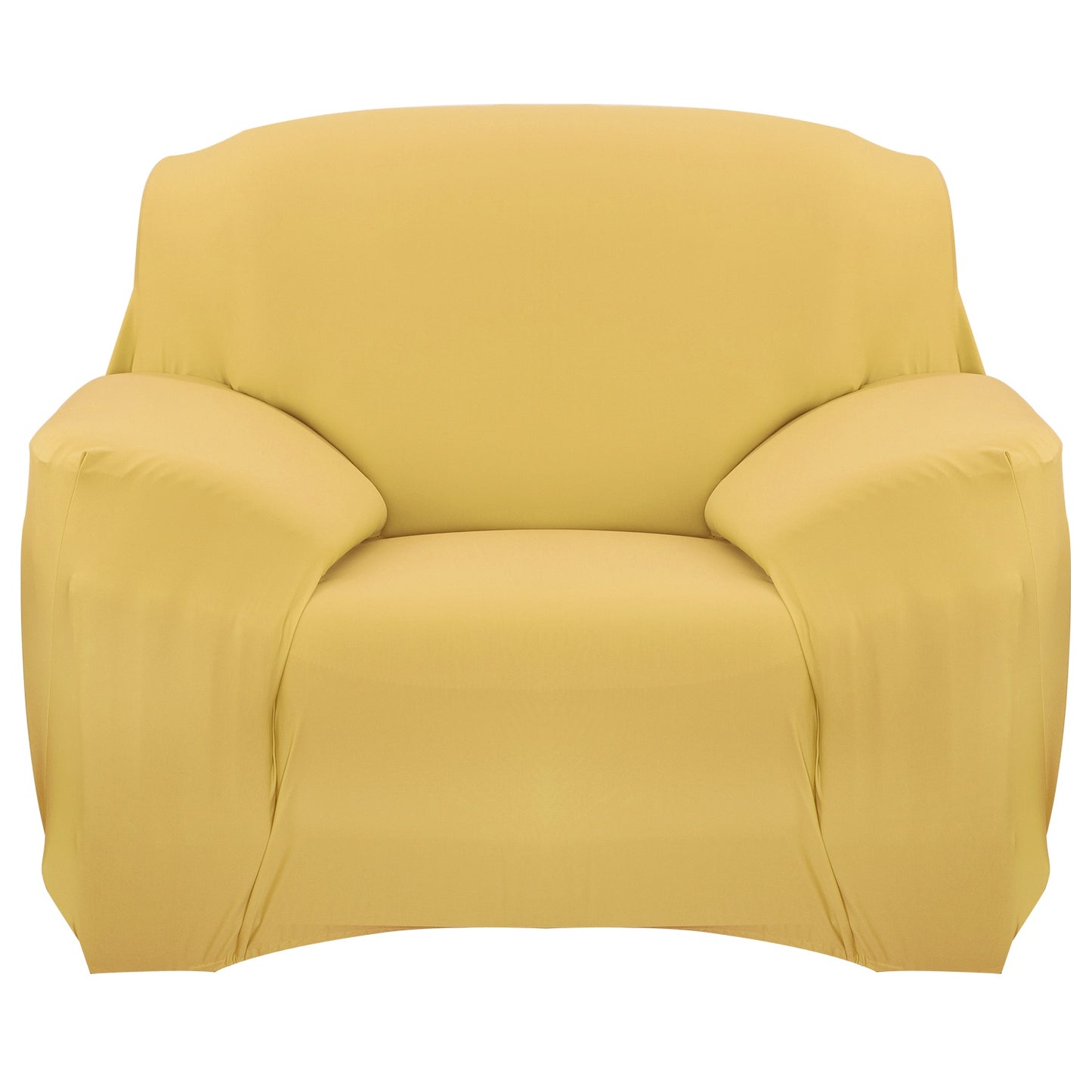 Sofa Cover Printed Stretch Sofa Furniture Cover Soft Sofa Slipcover Polyester Furniture Protector Cover - Yellow - 1-Seat