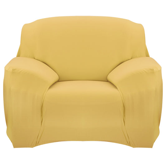 Sofa Cover Printed Stretch Sofa Furniture Cover Soft Sofa Slipcover Polyester Furniture Protector Cover - Yellow - 1-Seat