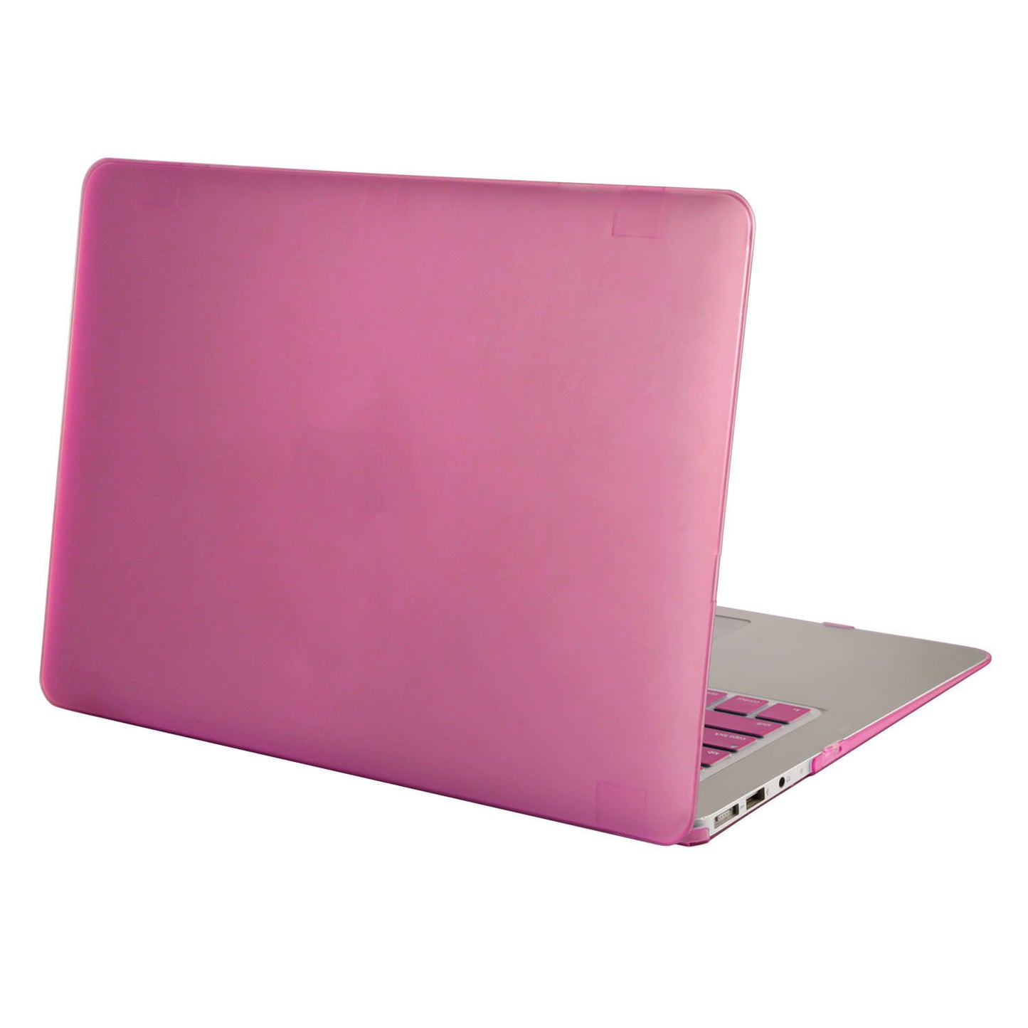 Hard Shell Portfolio Case for Apple Macbook Air 13’’ with Keyboard Skin - Hot Pink -