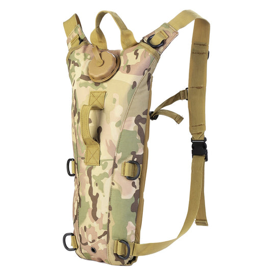 Tactical Hydration Pack 3L Water Bladder Adjustable Water Drink Backpack for Hiking Cycling Climbing Running - Camouflage - 3L