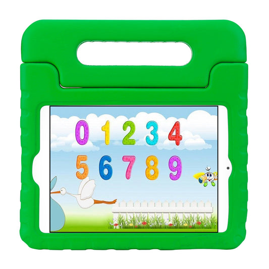 Protective Case Fit For iPad Mini 1 2 3 4 5 Shockproof Hard Kid Tablet PC Protection Cover W/ Foldable Handle - Green - Mini