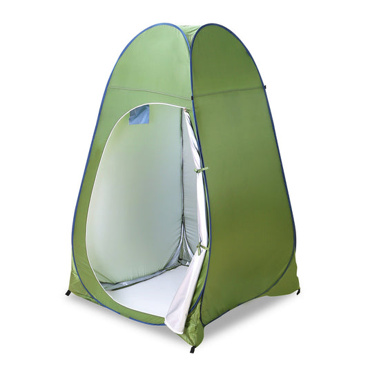 1Person Outdoor Pop Up Toilet Tent Portable Changing Clothes Room Shower Tent Camping Shelter Privacy Tent w/ Carry Bag - Army Green -