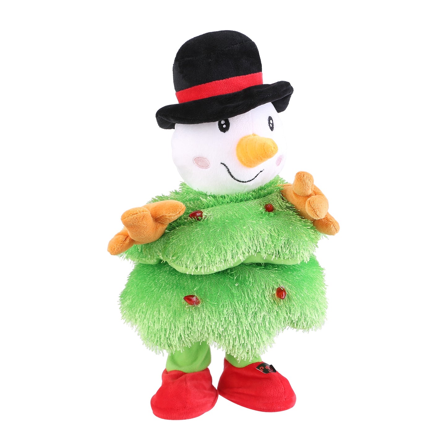 Electric Dancing Singing Plush Toy Twisting Snowman Toy Talking Interactive Mimicking Funny Songs Wiggly Dance Kid Christmas Gift - Snowman -