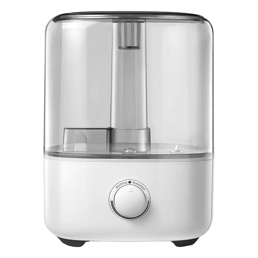 5L/1.32Gal Ultrasonic Air Humidifier Top Fill Electric Mist Humidifier with Stepless Adjustable Level Ultra Quiet Essential Oil Diffuser for Bedroom H - White -