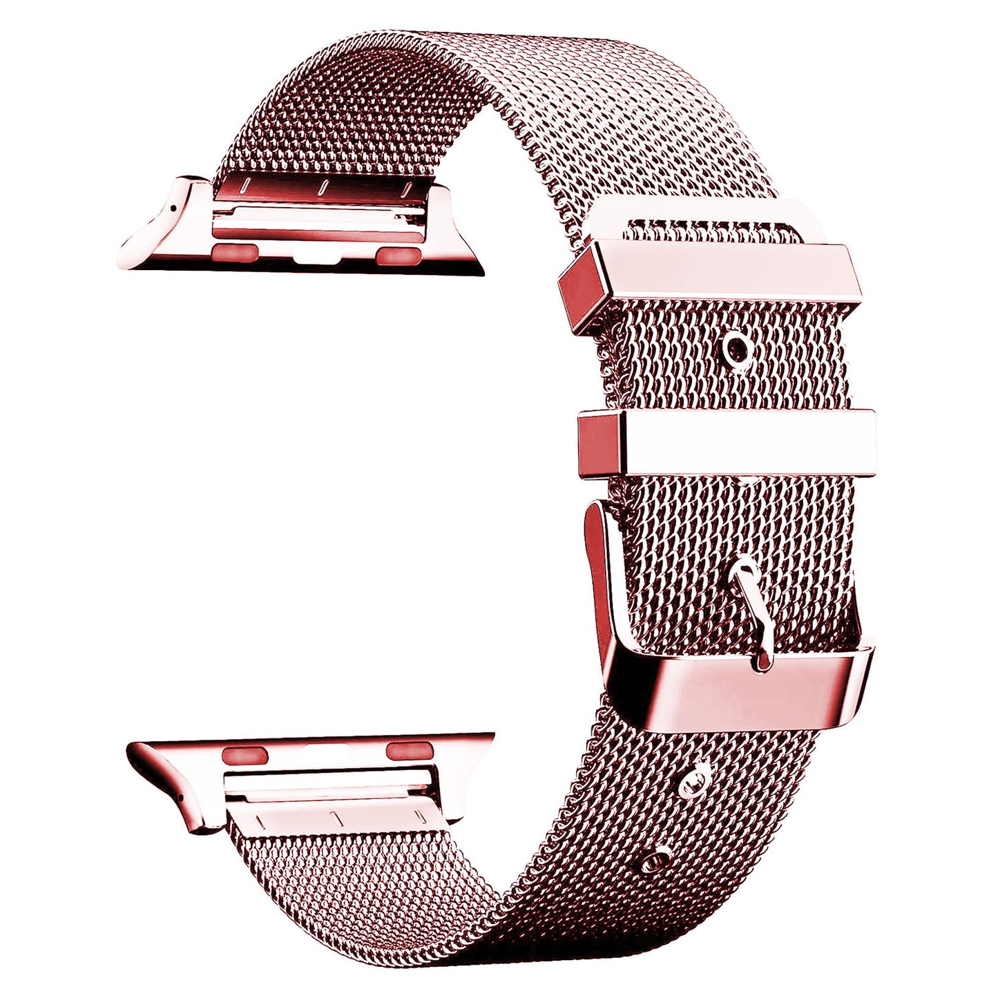 Stainless Steel Classic Buckle Band Replacement for 42MM Apple Watches Series 1/2/3 - Rose Gold -