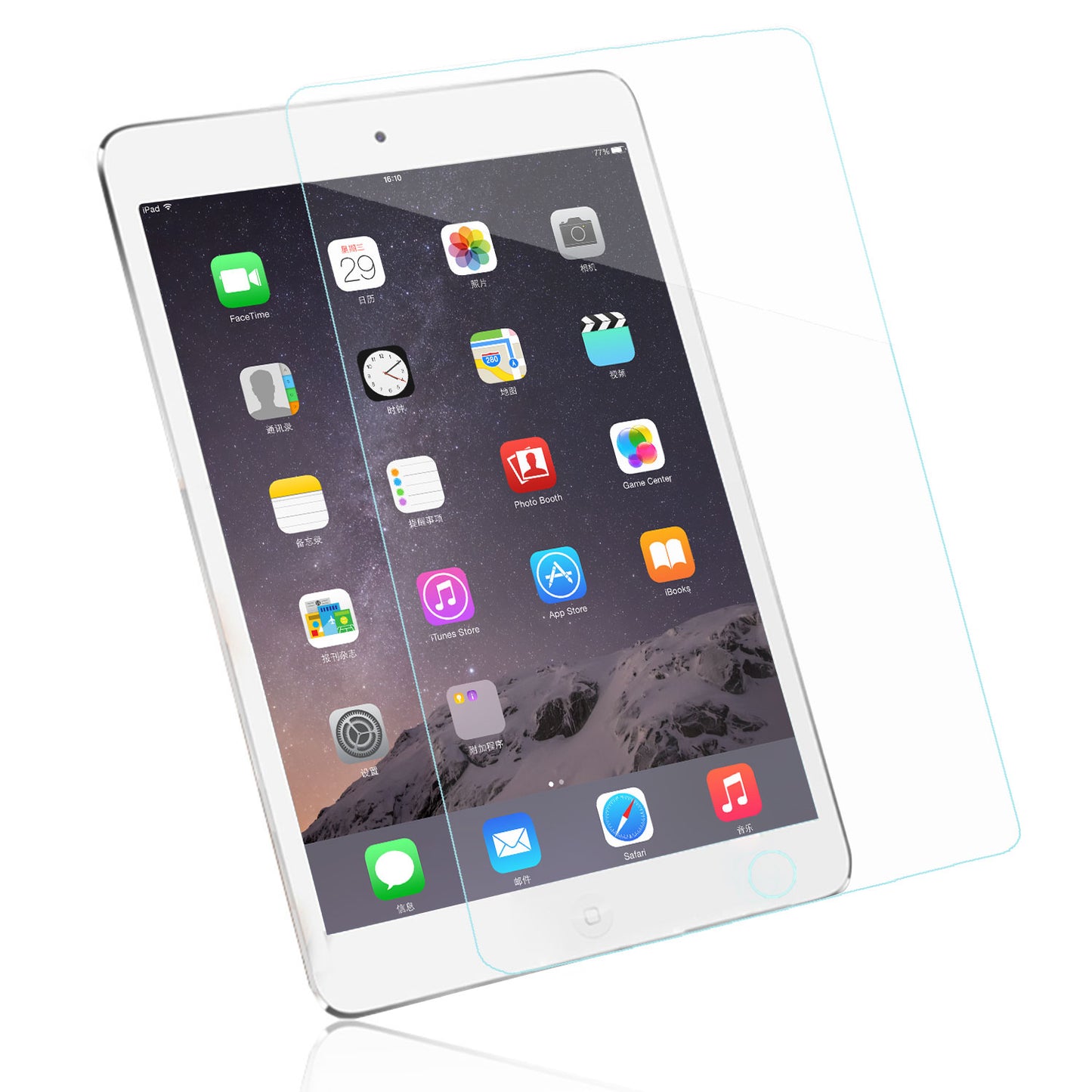 Straight Edged Tempered Glass Screen Protector for iPad Pro 14"