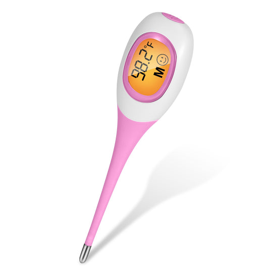 Oral Thermometer Body Thermometer Oral Rectal Underarm Temperature Thermometer C/F Switchable Accurate Fast Temperature Reading Fever Thermometer for - Pink -