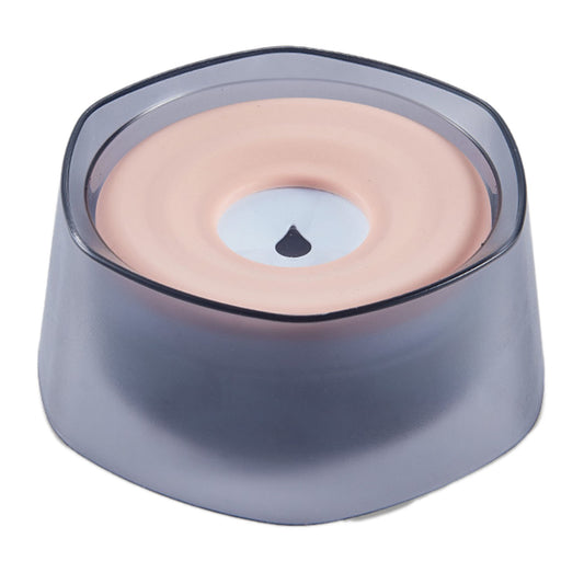No Spill Dog Cat Water Bowl Spill Proof Slow Water Feeder 47.35oz Pet Water Dispenser Travel Dog Bowl for Dogs/Cats/Pets - Pink -