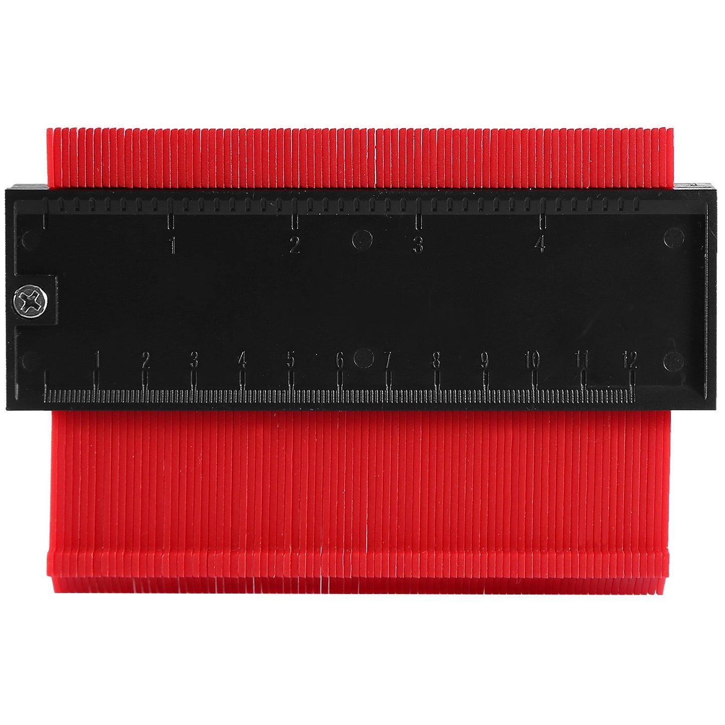 5 inch Shape Contour Gauge Duplicator Plastic Precisely Copy Irregular Shapes Profile Gauge  Measurement - Red - 5 inches