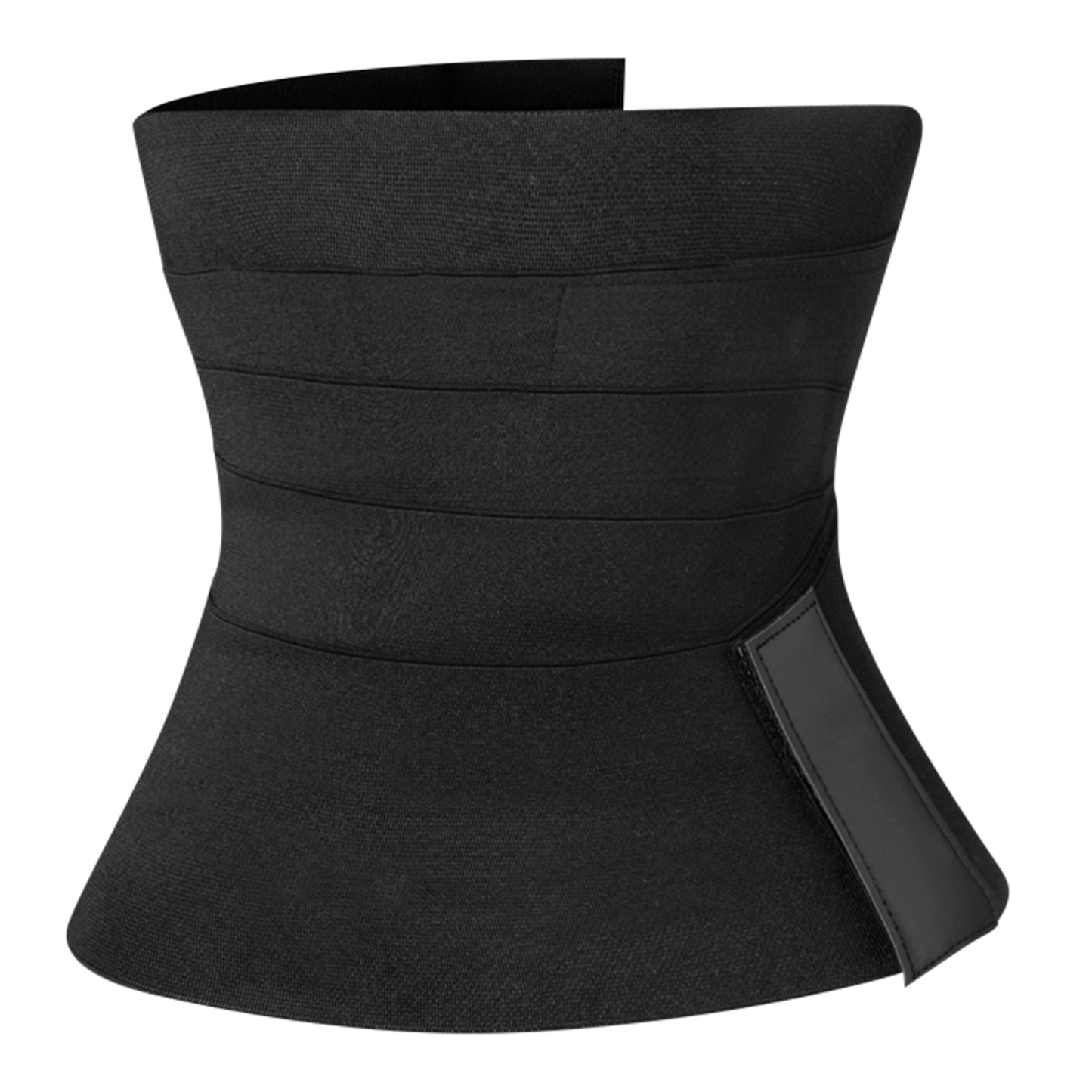 Waist Trainer Wrap Women Waist Trimmer Belt Bandage Tummy Sweat Band Belly Body Shaper Compression for Stomach Belly Tummy - Black -