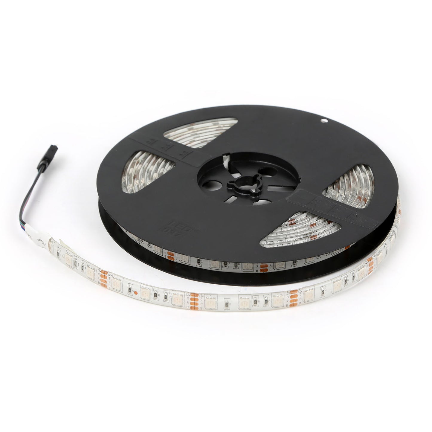 DC 12V Flexible 5M 300 Lights 5050 RGB Type Colorful LED Strips - Black -