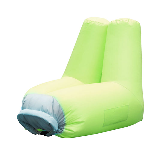 Inflatable Lounger Air Sofa Chair Couch w/ Portable Organizing Bag Waterproof Anti-Leaking for Backyard Lakeside Beach Traveling Camping Picnics - Green -