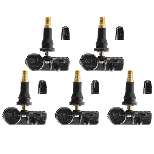 5PCS Tire Pressure Sensor TPMS Tire Pressure Monitoring System Sensor for Jeep Chrysler Dodge Ram - Black -