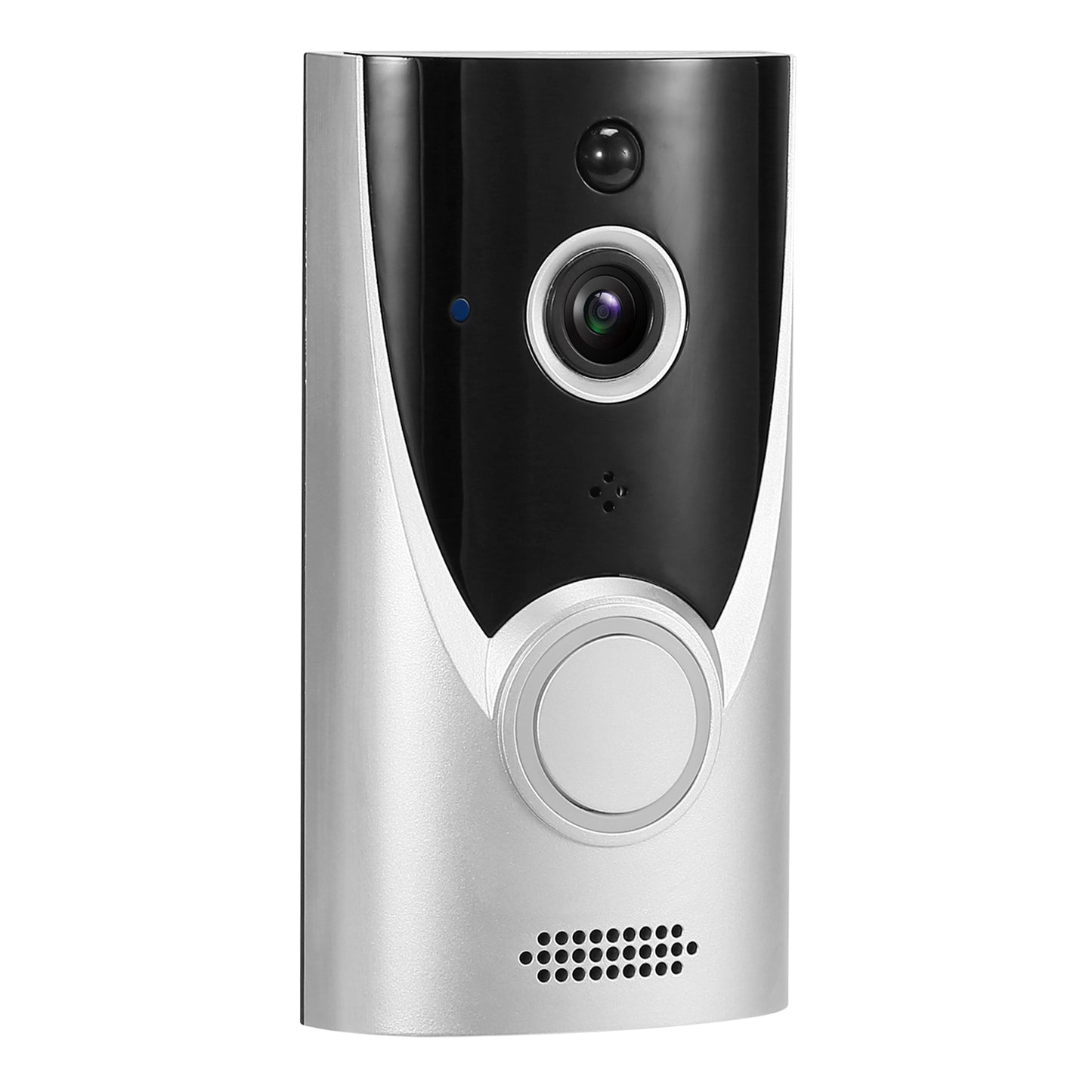 WiFi Video Doorbell Wireless Door Bell 720P HD WiFi Security Camera w/ Two-way Talk PIR Motion Detection IR Night Vision Home Security Camcorder Offic - White -