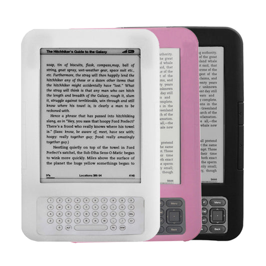 Kindle Protective Case Cover for Amazon Kindle3 White Black Pink - White -