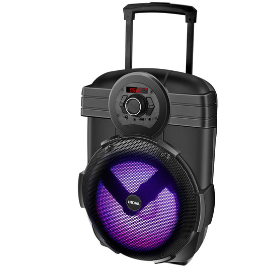 Portable Wireless Party Speaker with Disco Light - Black -