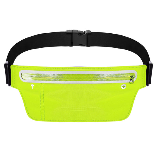 Unisex Sport Waist Pack Running Belt Bag Pouch Adjustable Bounce Free Sweat-Proof Lightweight Slim - Green -