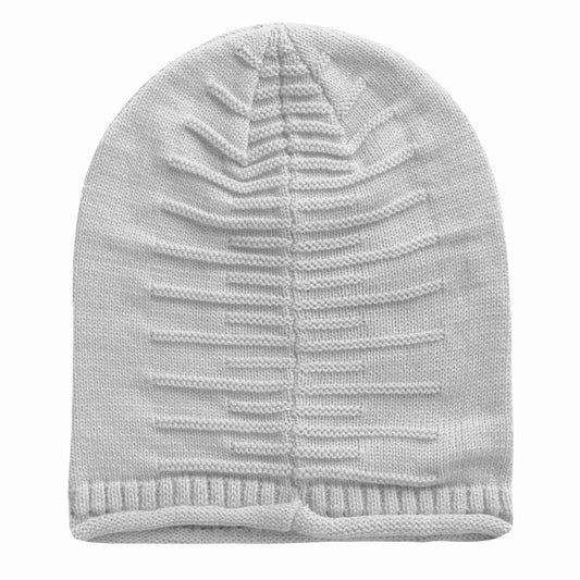 Unisex Knit Beanie Hat Winter Warm Hat Slouchy Baggy Hats Skull Cap 5 Colors - Gray -