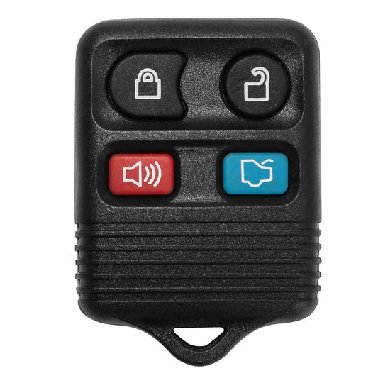 2 Keyless Entry Car Key Remote Key Fob Case Button Pad Replacement for Ford Escape Mustang Explorer CWTWB1U331 - Black -