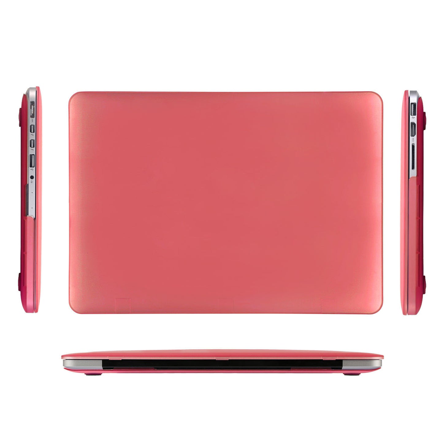 Hard Shell Portfolio Case Keyboard Cover for Apple Macbook Pro 15" Retina with Keyboard Skin - Pink -