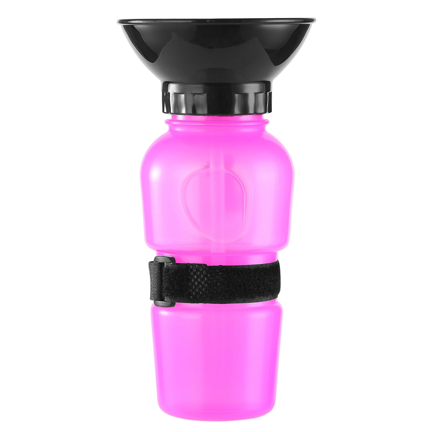 500ml Dog Water Bottle Portable Pet Water Cup BPA Free Water Dispenser Water Feeder Travel Water Drink Cup for Dog Cat - Pink -