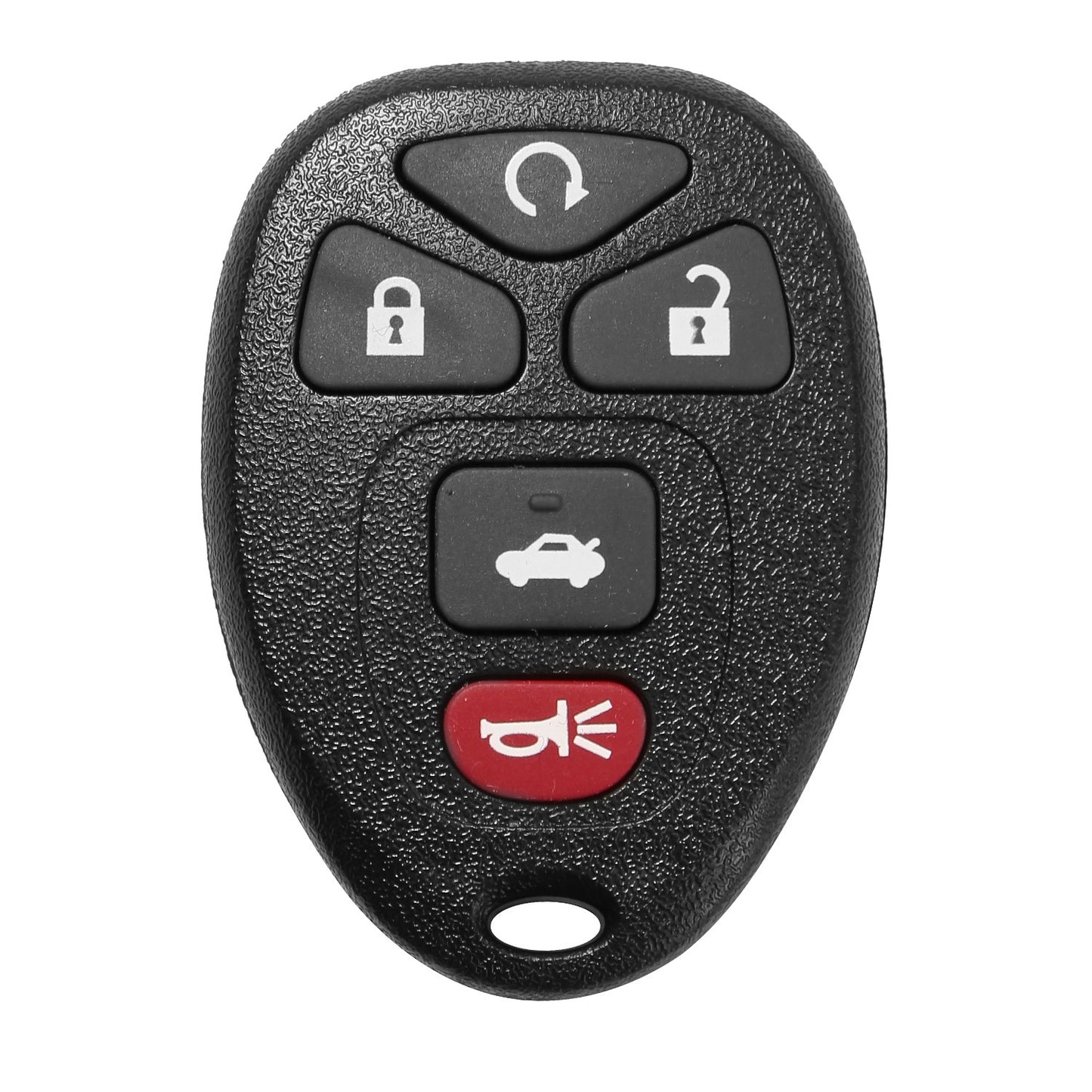 2 Keyless Entry Car Key Remote Key Fob Case Button Pad Replacement for 2004-2010 Chevrolet Malibu KOBGT04A - Black -