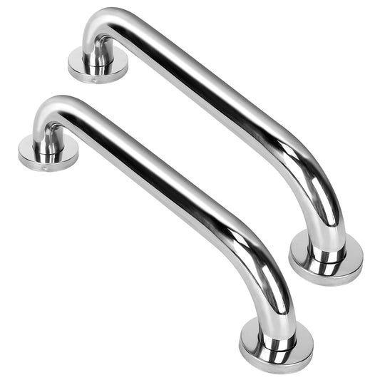 2Pcs Bath Grab Bar 11.8in Sturdy Stainless Steel Shower Safety Handle For Bathtub Toilet Stairway Anti-slip Handrail Balance Bar 220LBS Pull Force -  - 50cm